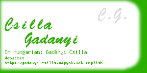 csilla gadanyi business card